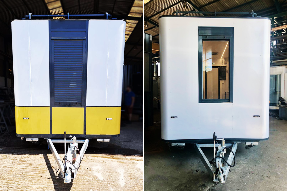 Κατασκευή ρυμουλκούμενης ρετρο Καντίνας CAHEEBA