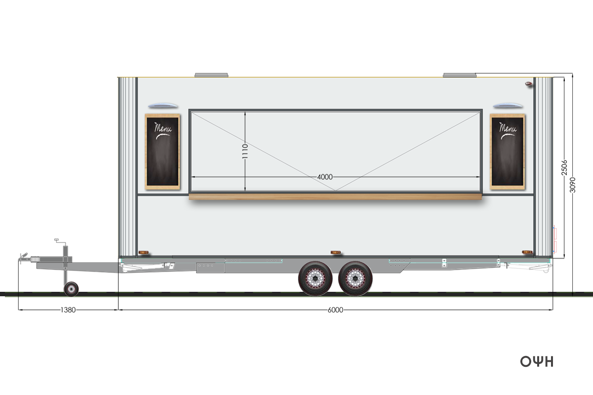 Κατασκευή ρυμουλκούμενης Καντίνας CAHEEBA
