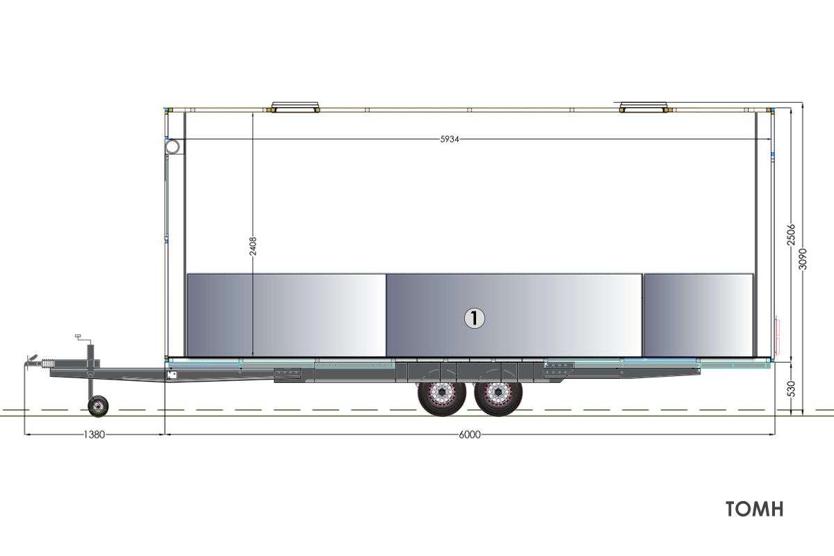 Κατασκευή ρυμουλκούμενης Καντίνας CAHEEBA