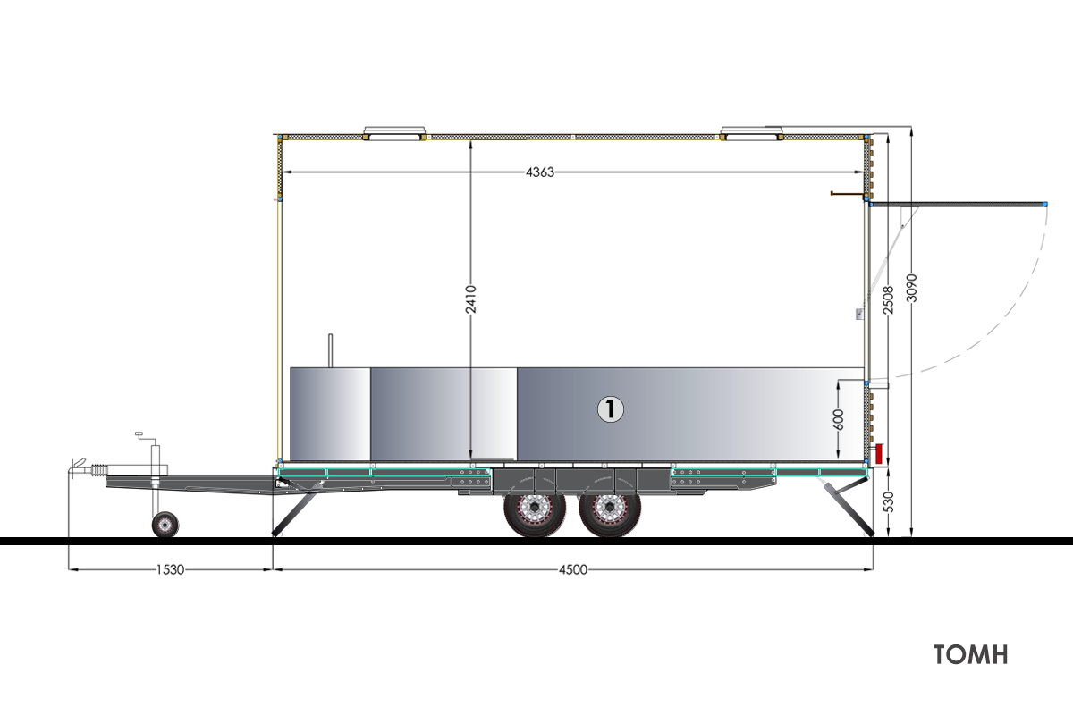 Κατασκευή ρυμουλκούμενης Καντίνας CAHEEBA