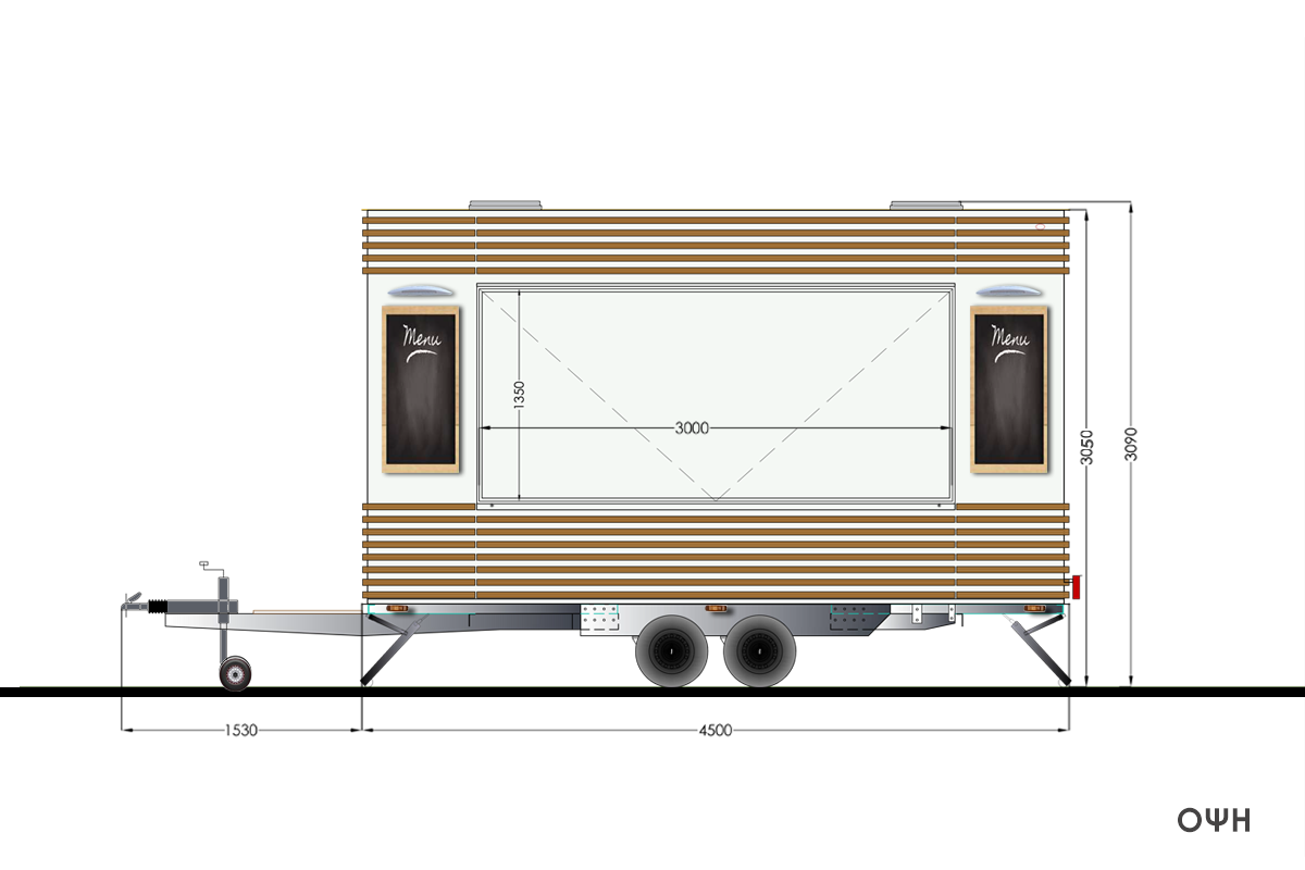 Κατασκευή ρυμουλκούμενης Καντίνας CAHEEBA