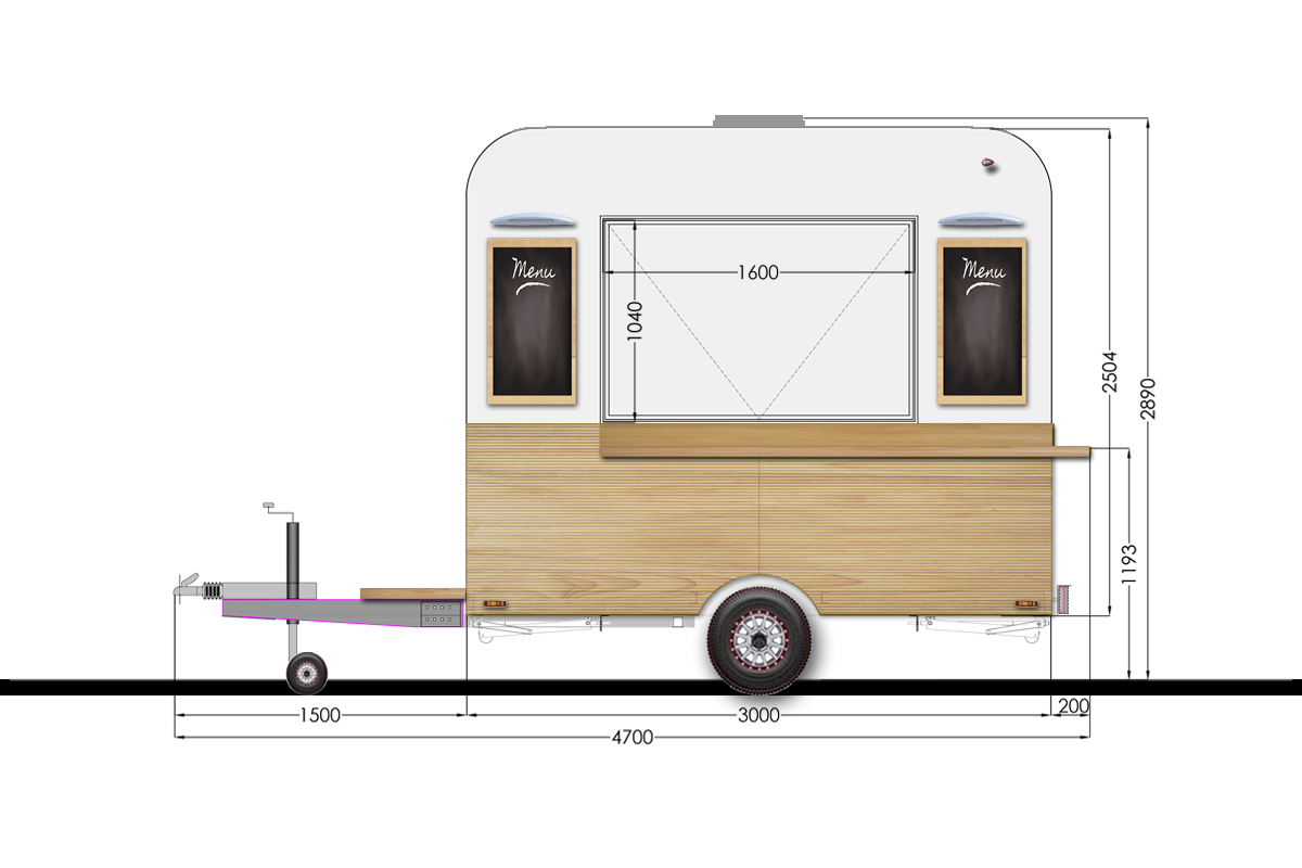 Κατασκευή ρυμουλκούμενης Καντίνας CAHEEBA